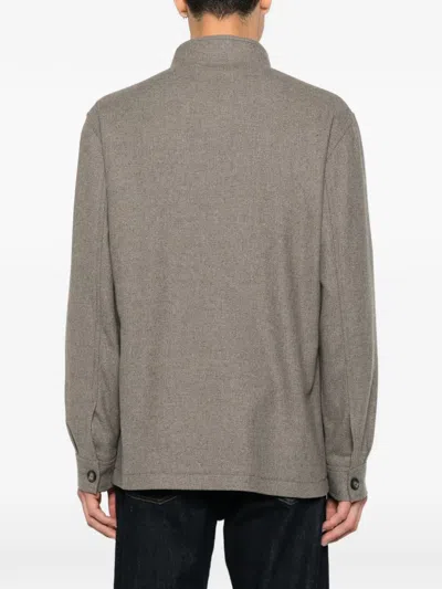 Tagliatore Klein Button-up Patch-pocket Jacket In Gray