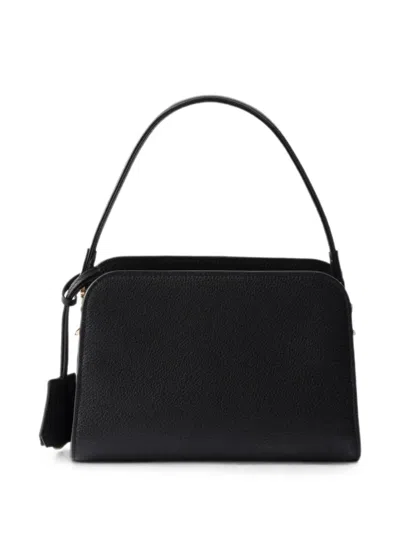 Prada Leather Mini Handbag In Black