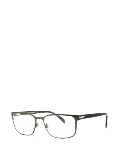 David Beckham Eyewear Rectangle-frame Glasses In Gray