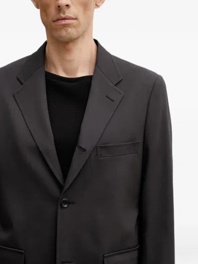 Beams Single-breasted Flap-pocket Blazer In Black