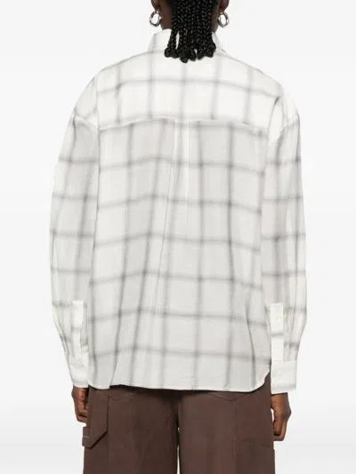 Iro Check-pattern Button-down Shirt In White