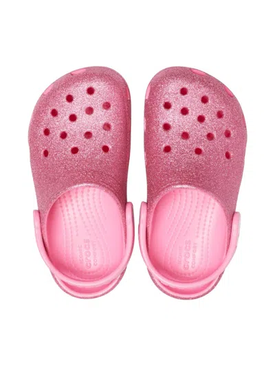 Crocs Classic Glitter Clog In Purple