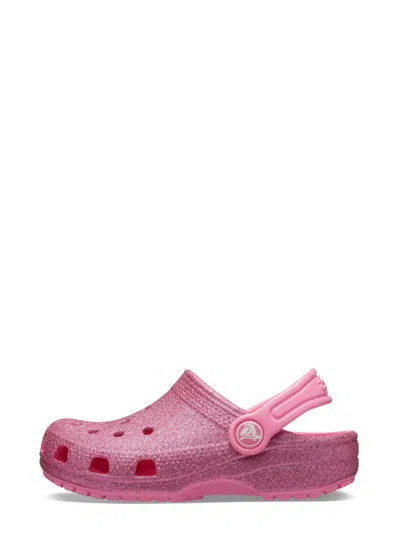 Crocs Classic Glitter Clog In Purple