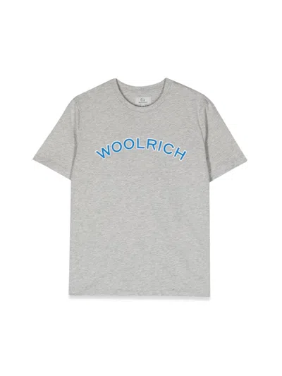 Woolrich Varsity Logo T-shirt In Gold