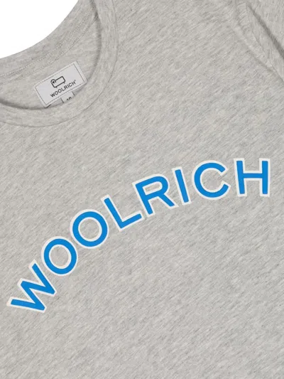 Woolrich Varsity Logo T-shirt In Gold