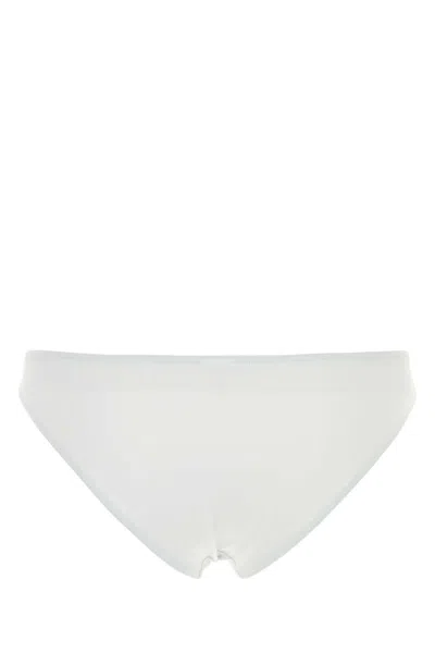 Eres 白色拉伸尼龙比基尼底部 In White