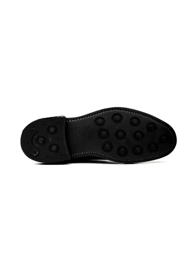 Tricker's 骗人's 平鞋黑色 In Black