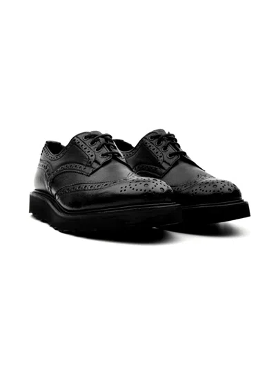 Tricker's 骗人's 平鞋黑色 In Multi