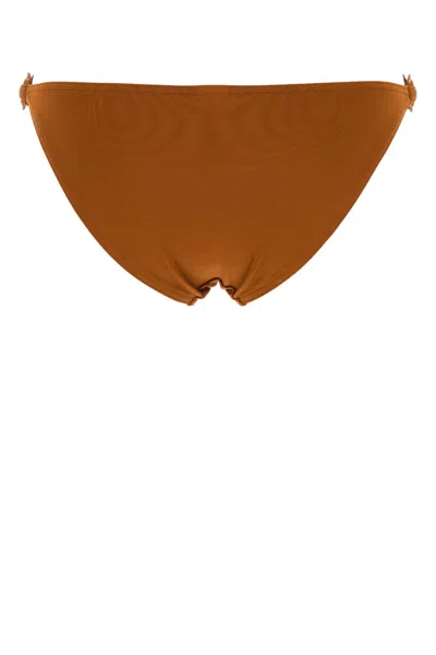 Eres 焦糖拉伸尼龙分裂比基尼底部 In Camel