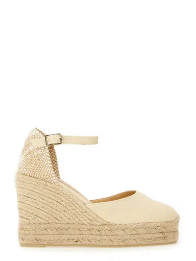 Castañer Bianca Raffia Wedge Espadrilles In Brown