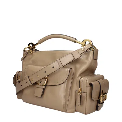 Chloé 女装s 手提包相机包米色皮革 In Neutral