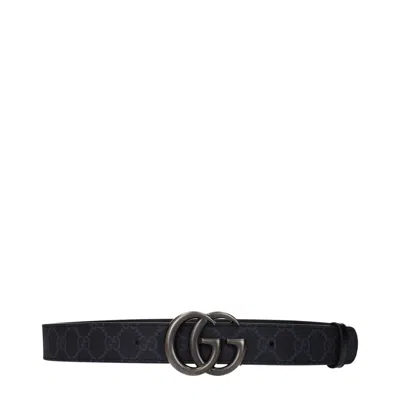 Gucci Monogram Pattern Leather Belts In Orange