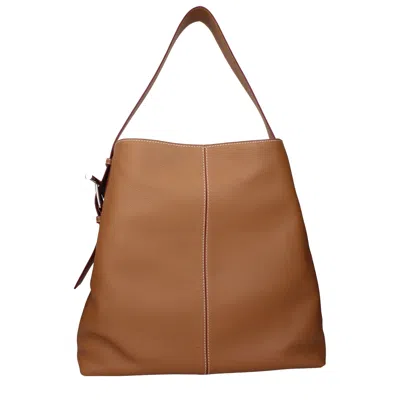 Alexander Mcqueen Adjustable Strap Leather Shoulder Bag In Brown