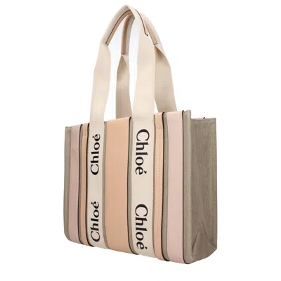 Chloé 女装s 单肩包 面料 粉色/水泥色 In Multi