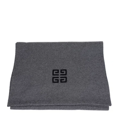 Givenchy Gray Wool Scarf In Gray