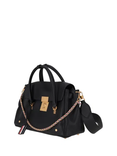 Thom Browne Black Mrs. Thom Medium Satchel In Black