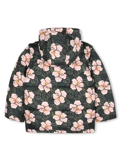 Kenzo Down Jacket With Removable Sleeves In Pink