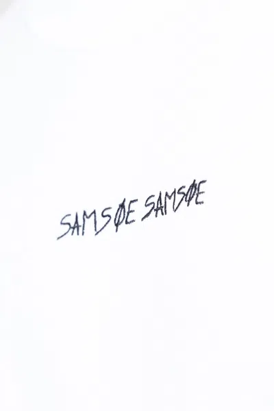 Samsoe & Samsoe Round Neck Short-sleeved T-shirt In White