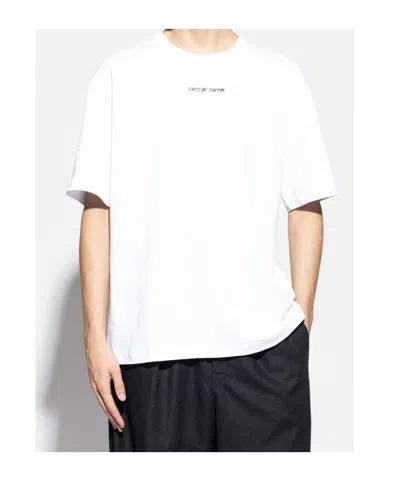 Samsoe & Samsoe Round Neck Short-sleeved T-shirt In White