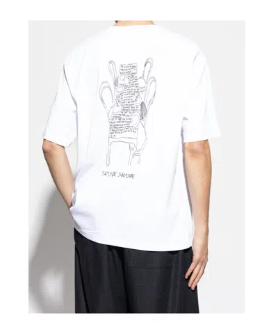 Samsoe & Samsoe Round Neck Short-sleeved T-shirt In White