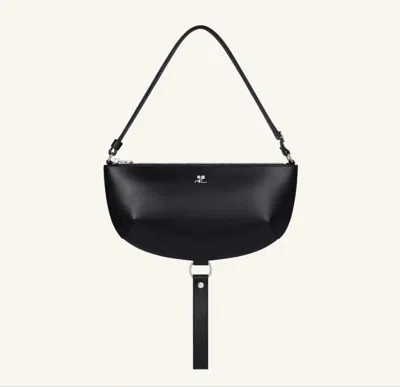 Courrèges Courreges Pre Leather Shoulder Bag In Black