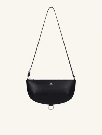 Courrèges Courreges Pre Leather Shoulder Bag In Black