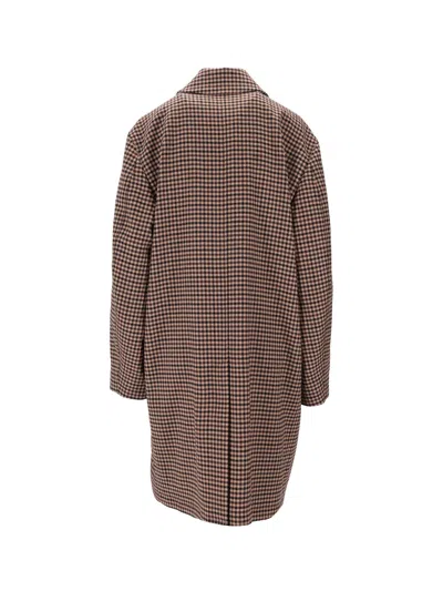 Saint Laurent Checked Jacket Collared Neck In Multi