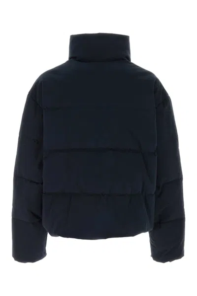 Dsquared2 Dsquared Navy Blue Stretch Cotton Down Jacket In Blue
