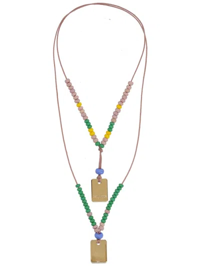 Dsquared2 Dsquared 徽标饰牌项链 In Multicolour