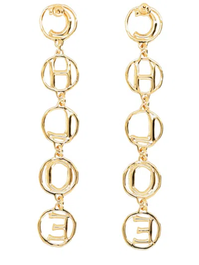 Chloé “ Script”耳环 In White