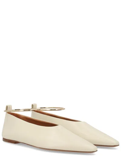 Jil Sander 芭蕾舞鞋配脚链 In Neutral