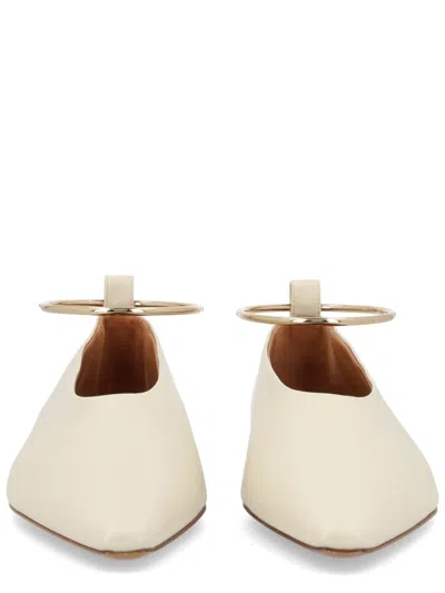 Jil Sander 芭蕾舞鞋配脚链 In Neutral