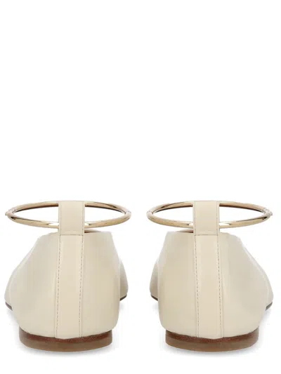 Jil Sander 芭蕾舞鞋配脚链 In Neutral