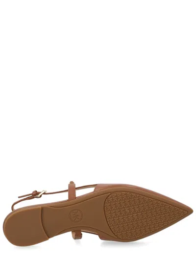 Michael Michael Kors Michael By Michael Kors Elegant Leather Flats For Women In Brown