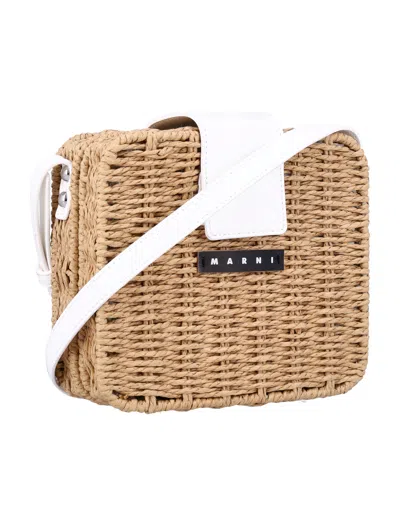 Marni Raffia Bag In Brown