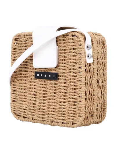 Marni Raffia Bag In Brown