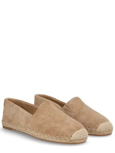 Michael Michael Kors Michael By Michael Kors Mini Leather Flats For Women In Brown