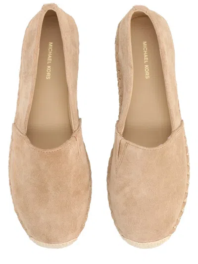 Michael Michael Kors Michael By Michael Kors Mini Leather Flats For Women In Brown
