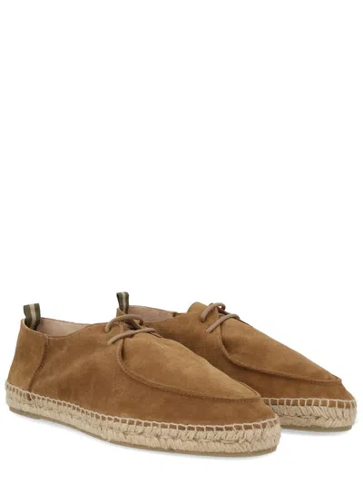 Castañer Ned Lace-up Suede Espadrilles In Brown