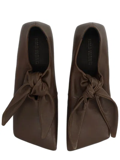 Uma Wang 系带鞋 In Brown