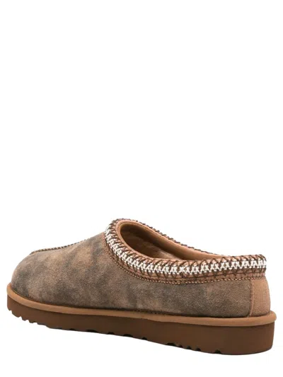 Ugg Chestnut Brown Suede Leather Tasman Ii Slippers In Brown
