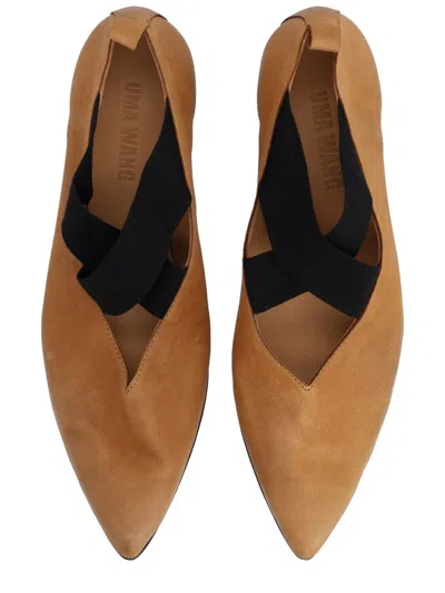 Uma Wang Flat Shoes Woman In Brown