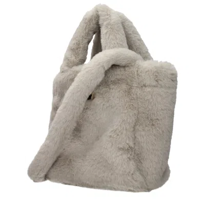 Herno Handbags Women's Eco Fur Gray/light Gray In -, -