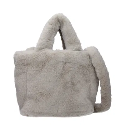 Herno Handbags Women's Eco Fur Gray/light Gray In -, -