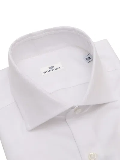Sonrisa Camicia Uomo In White