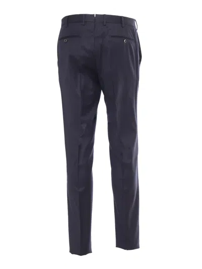 Pt01 Slim, Flat Front, Diagonal Pockets In Blue