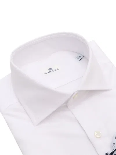 Sonrisa Camicia Uomo In White