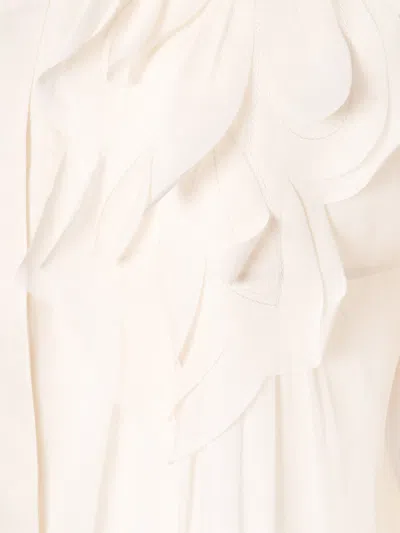 Alberta Ferretti Camicia Beige In White