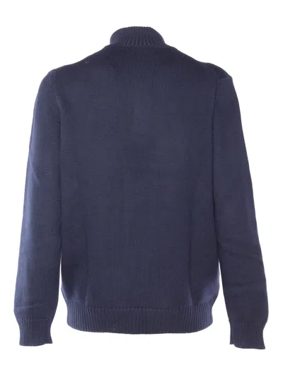 Fay Turtleneck Sweater + Hook In Blue