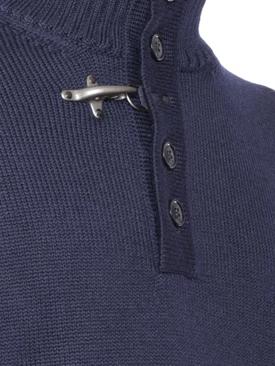 Fay Turtleneck Sweater + Hook In Blue